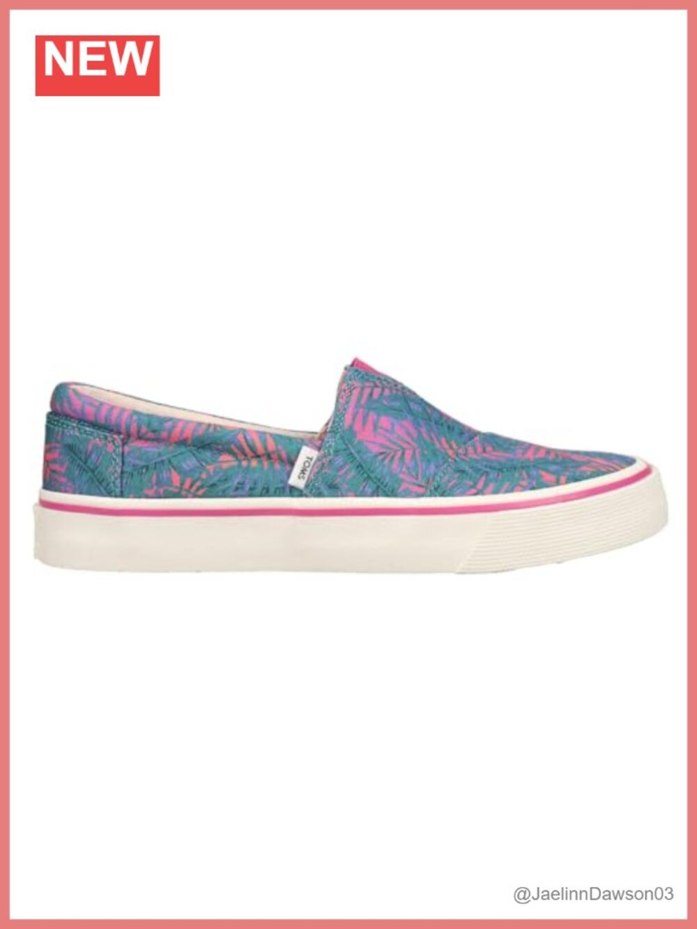 TOMS Alpargata Fenix Slip-On Flats Womens Rubber Sole Cushioned Comfort